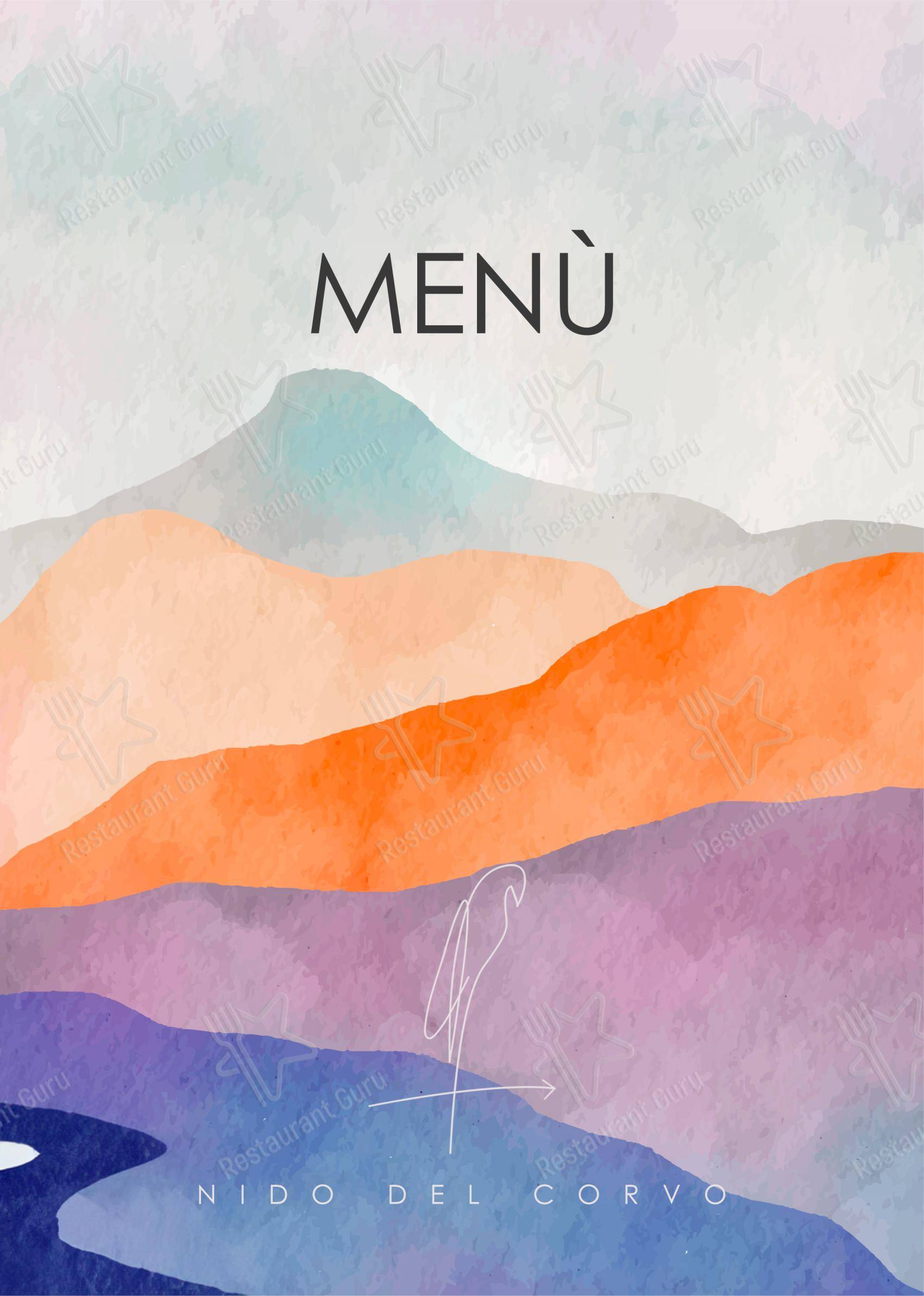 Menu di Nido del Corvo, Ristorante Vista Panoramica - Menu