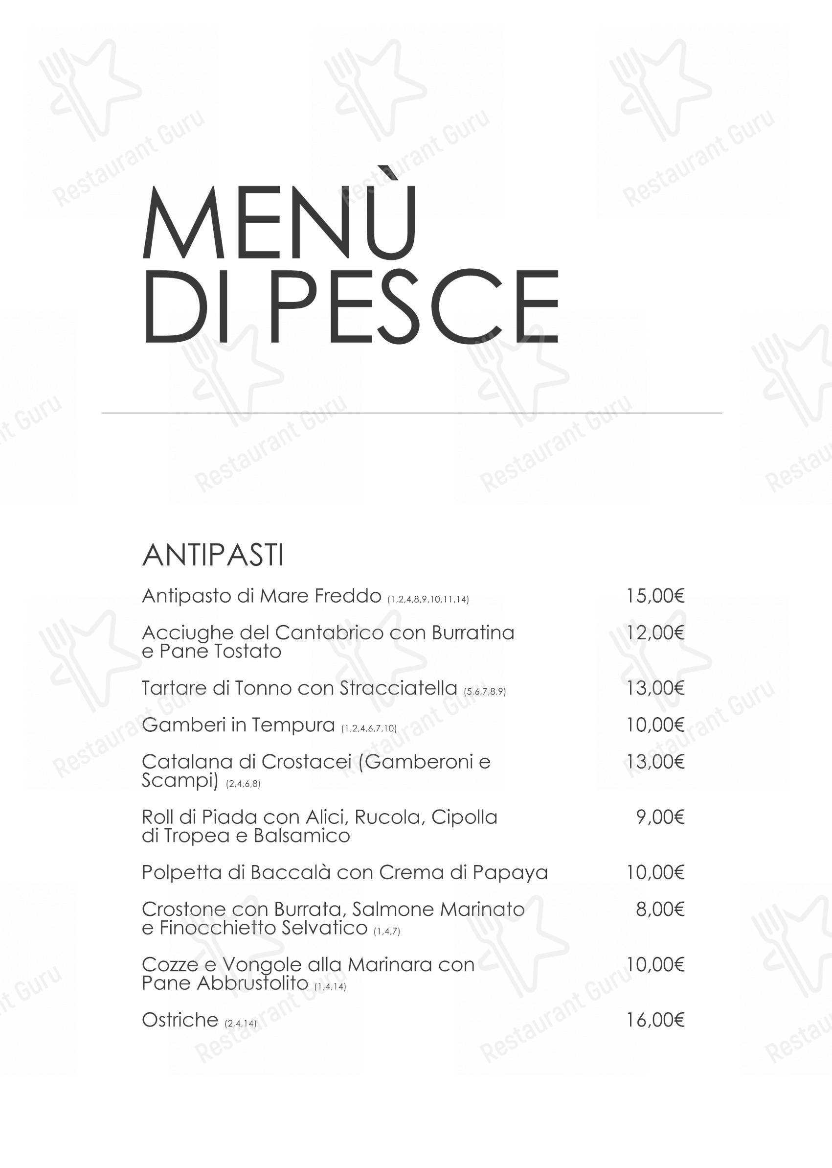 Menu di Nido del Corvo, Ristorante Vista Panoramica - Menu