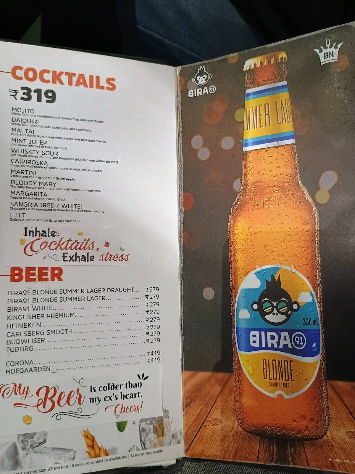 Barbeque Nation menu