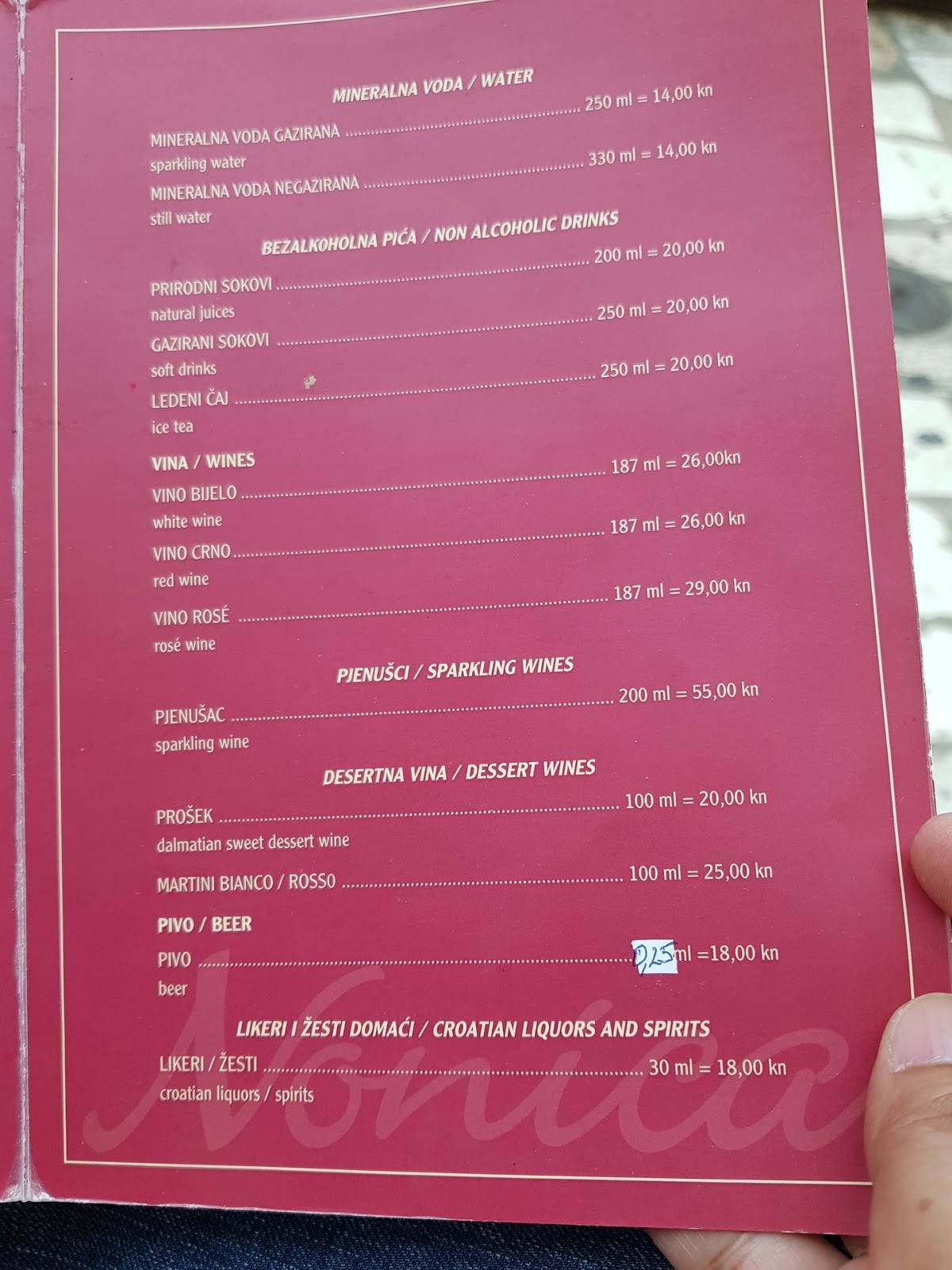 Menu di Nonica Caffe Bar 