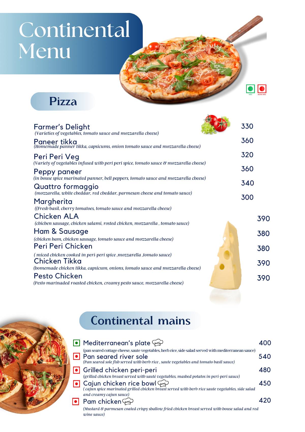 Norwang Cafe & Restaurant menu