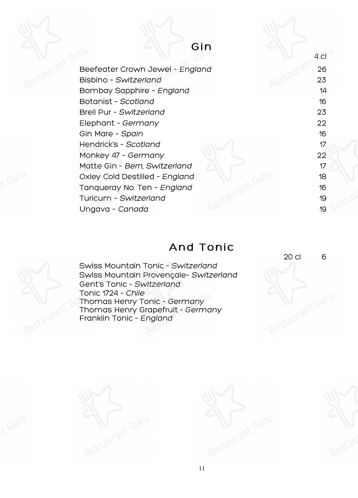 Menu per Noumi Grill & Bar pub & bar