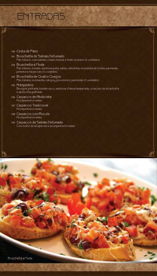 Nyã Baoba cardápio