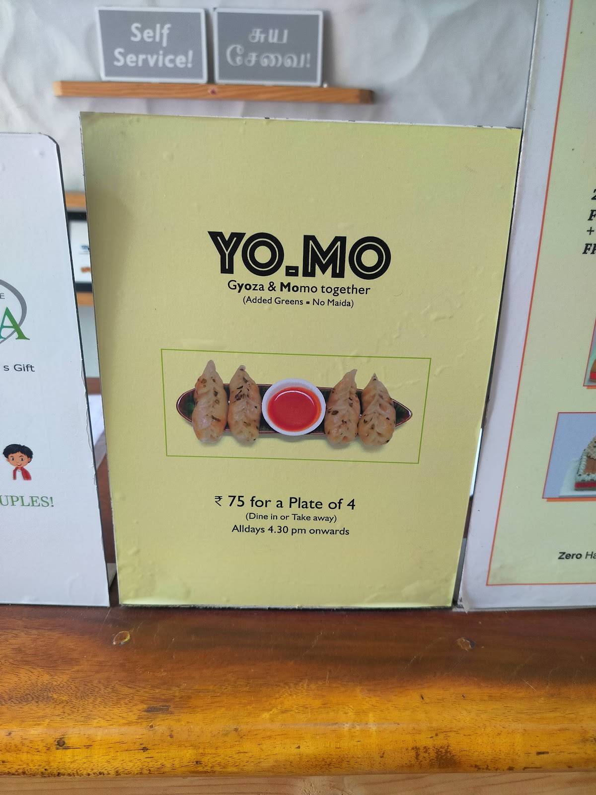 ONDRAHA menu