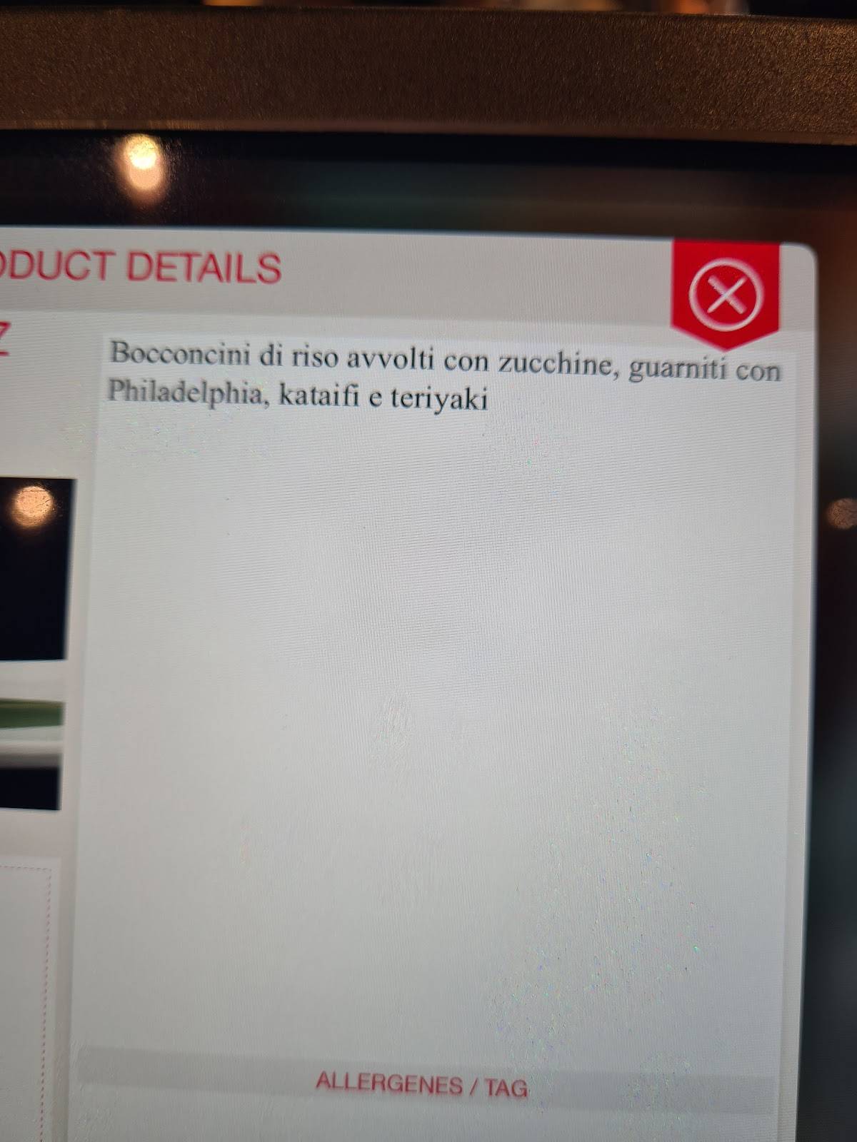 Menu di ONE SUSHI - Pompei 