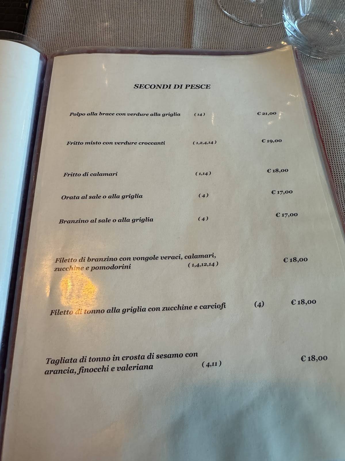 Menu di ORO - Ristorante Pizzeria 
