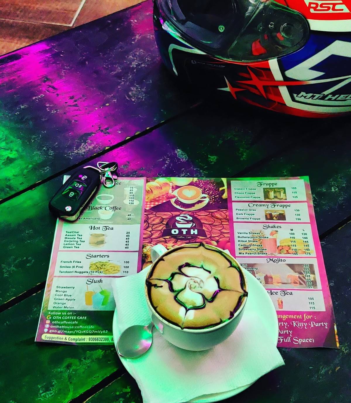 OTH COFFEE CAFE menu