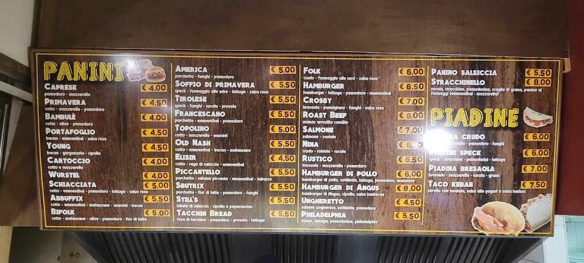 Menu di Old Nash 