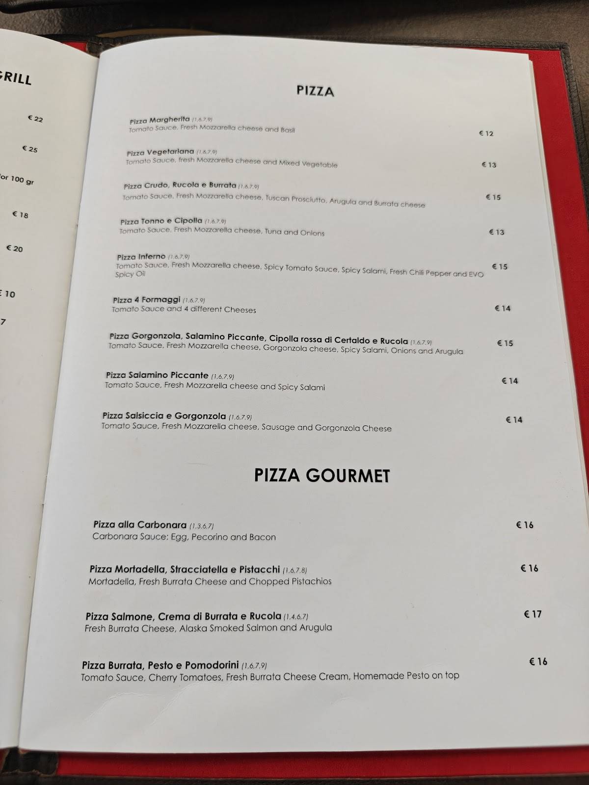 Menu di Oliandolo Caffè Ristoro 