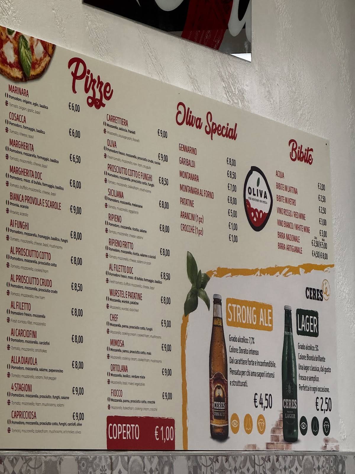 Menu di Oliva 