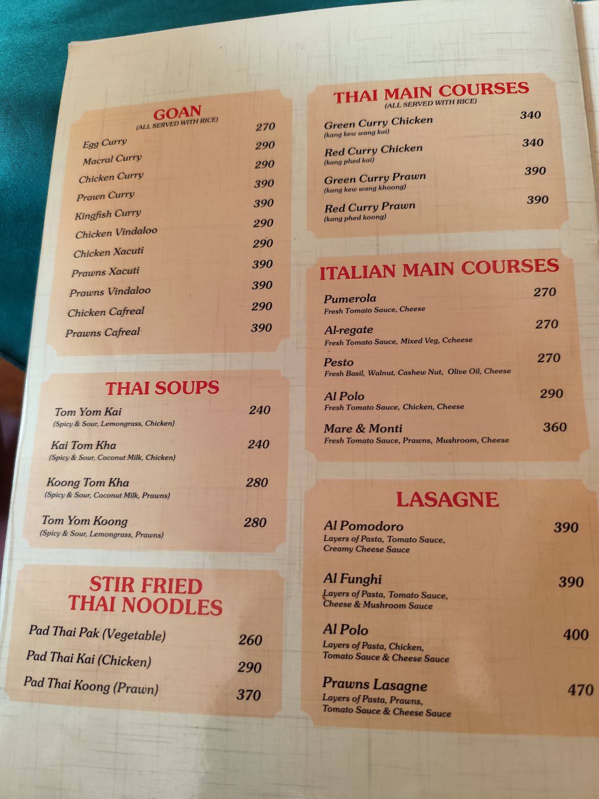 Once Upon A Time menu