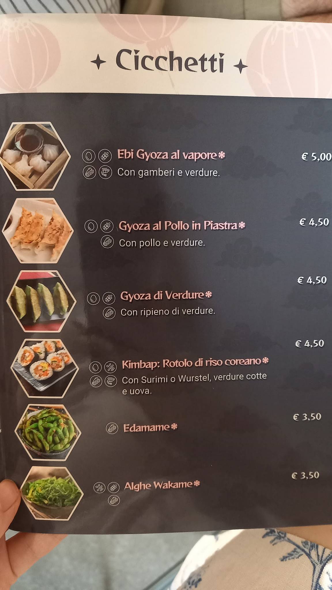Menu di Oni San 