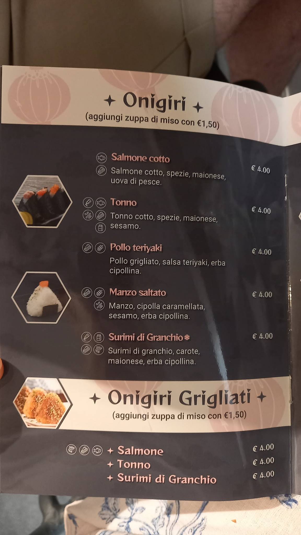 Menu di Oni San 