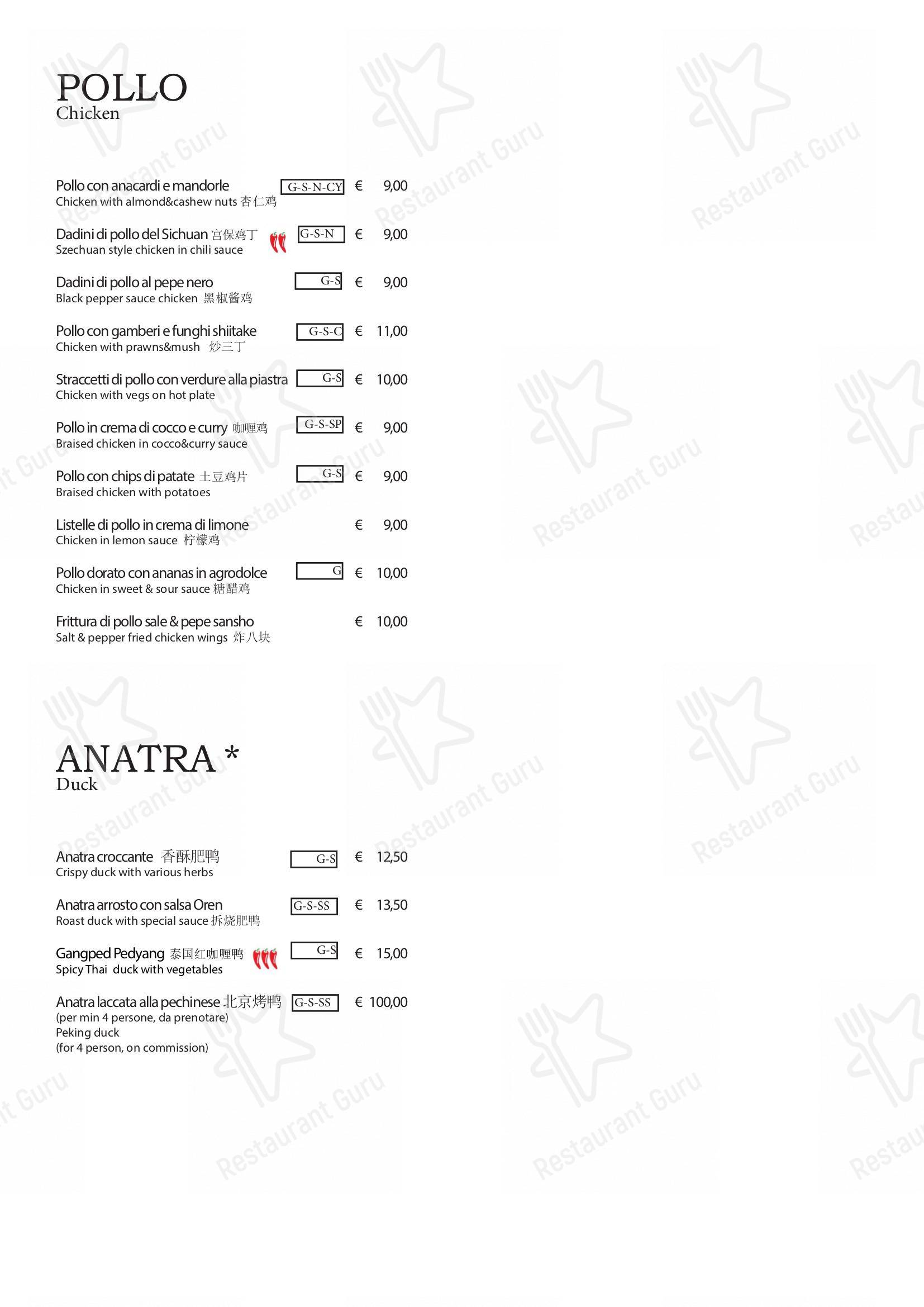 Menu per Oren in Milano