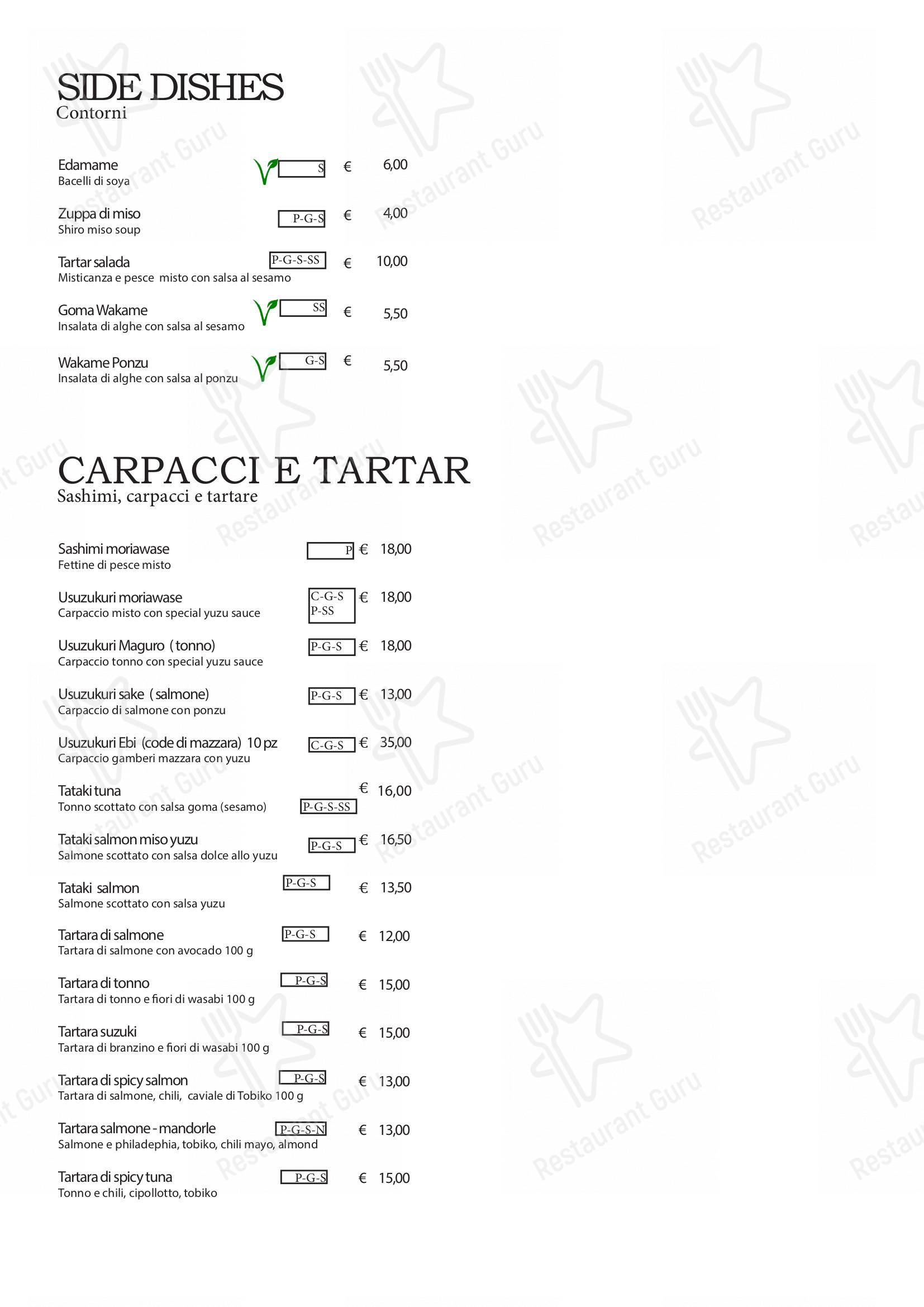 Menu per Oren in Milano