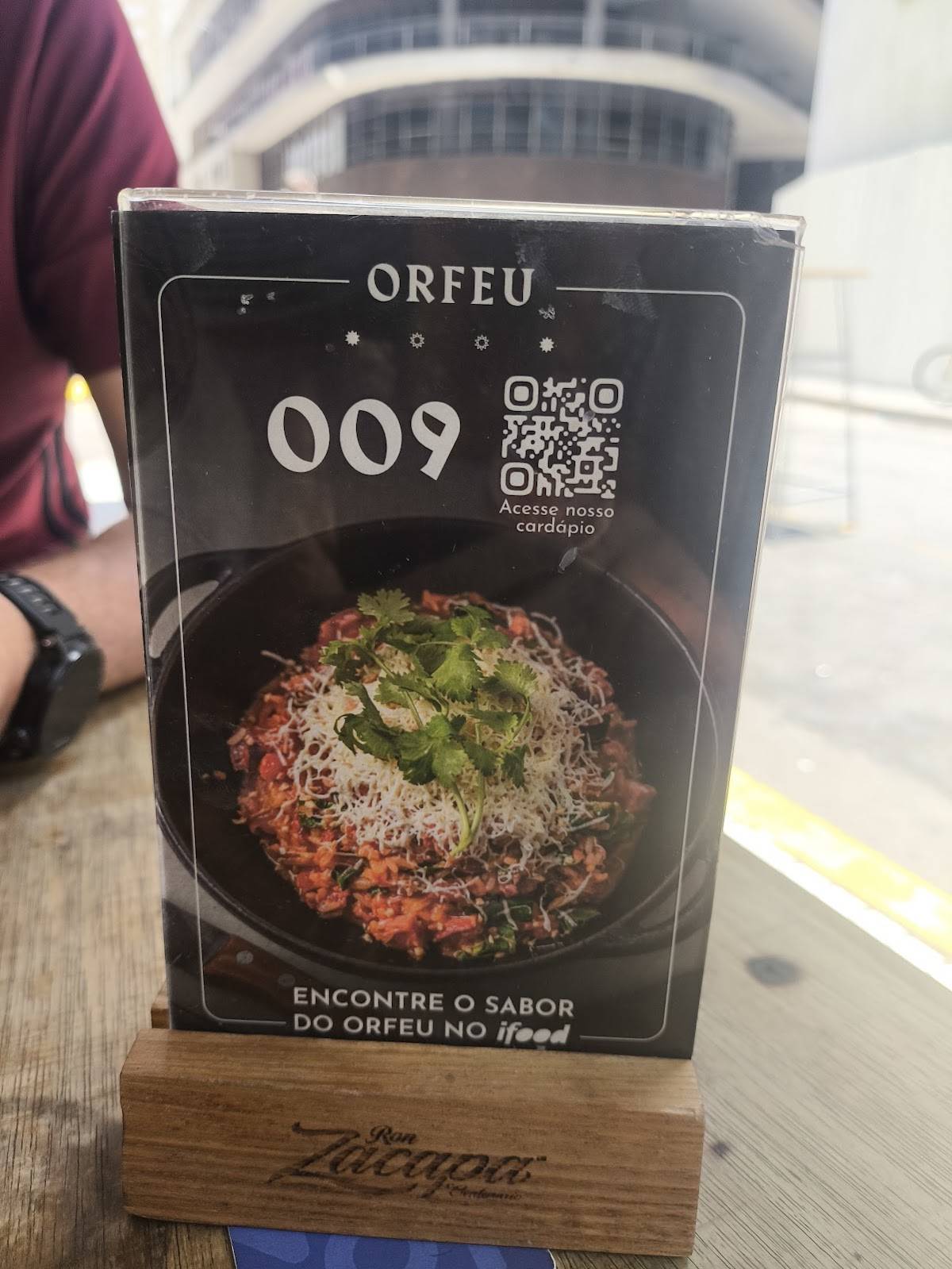 Orfeu cardápio