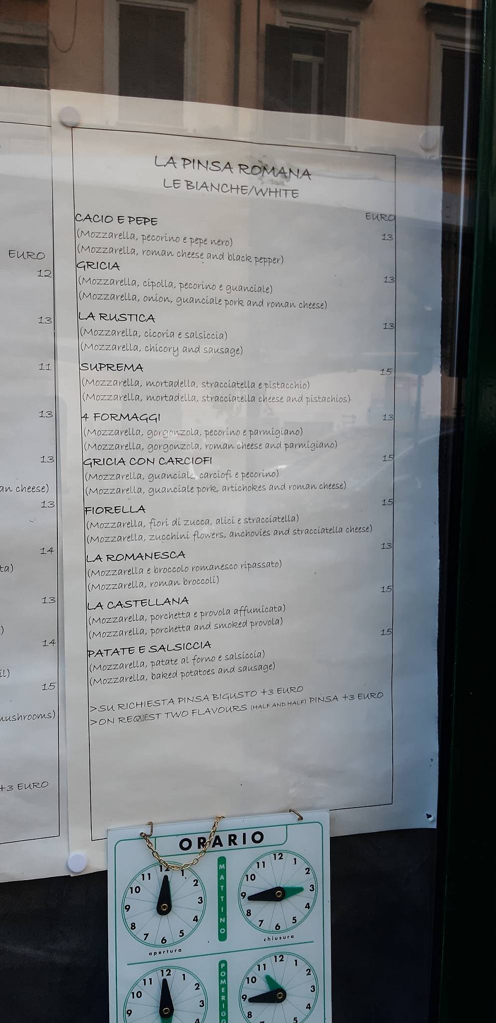 Menu di Osteria Emasi 
