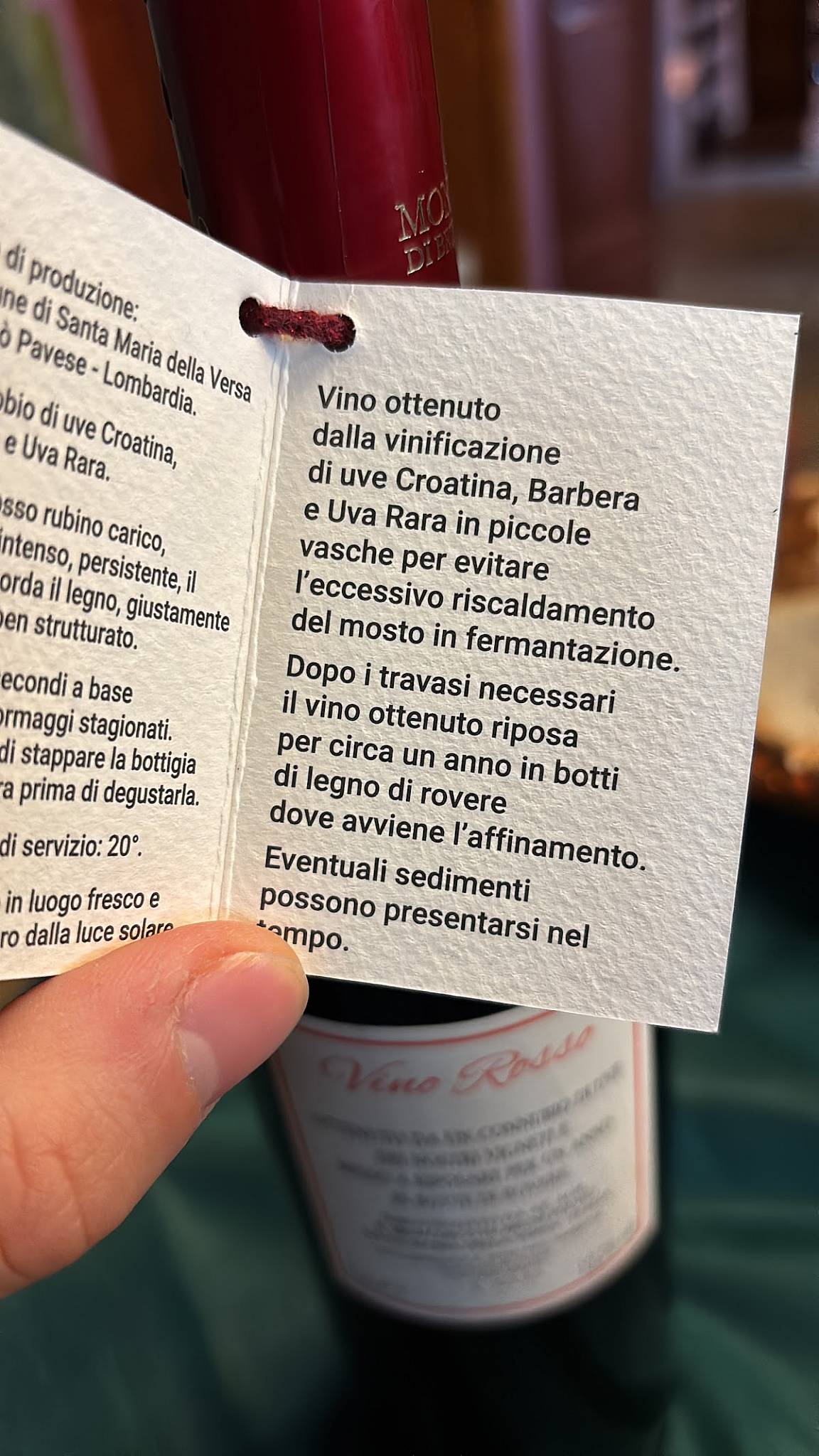 Menu di Osteria Mondo Piccolo 