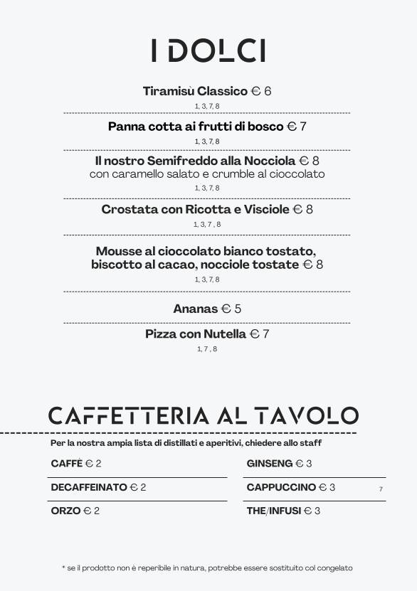 Menu di Osteria Urbana 