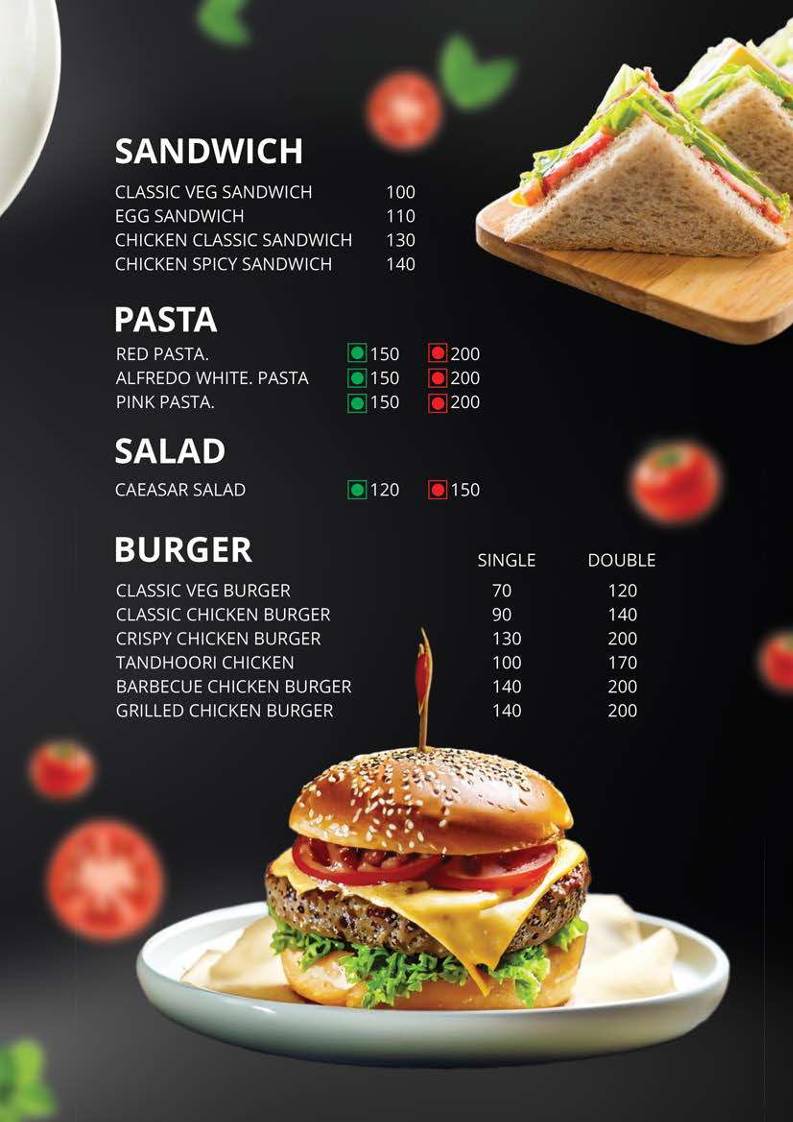 Daily Dose Cafe menu