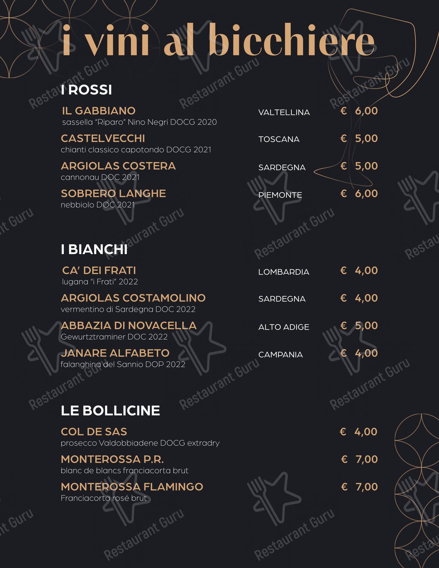 Ottocento osteria con cucina in Morbegno - Коктейльная карта