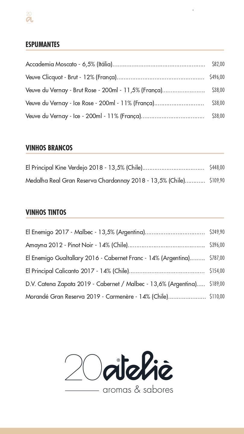20 Ateliê Aromas & Sabores cardápio