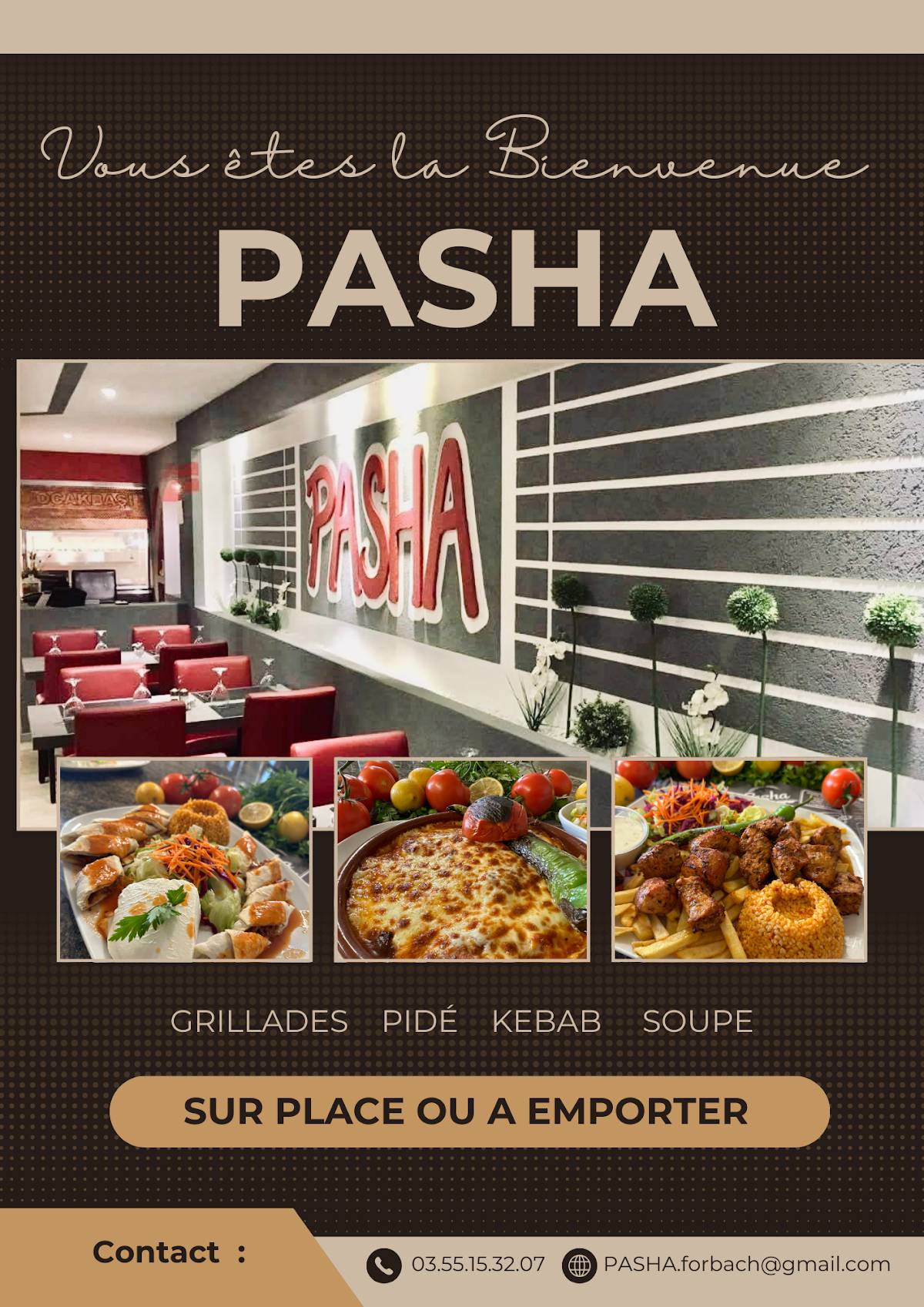 Menu de PASHA Restaurant