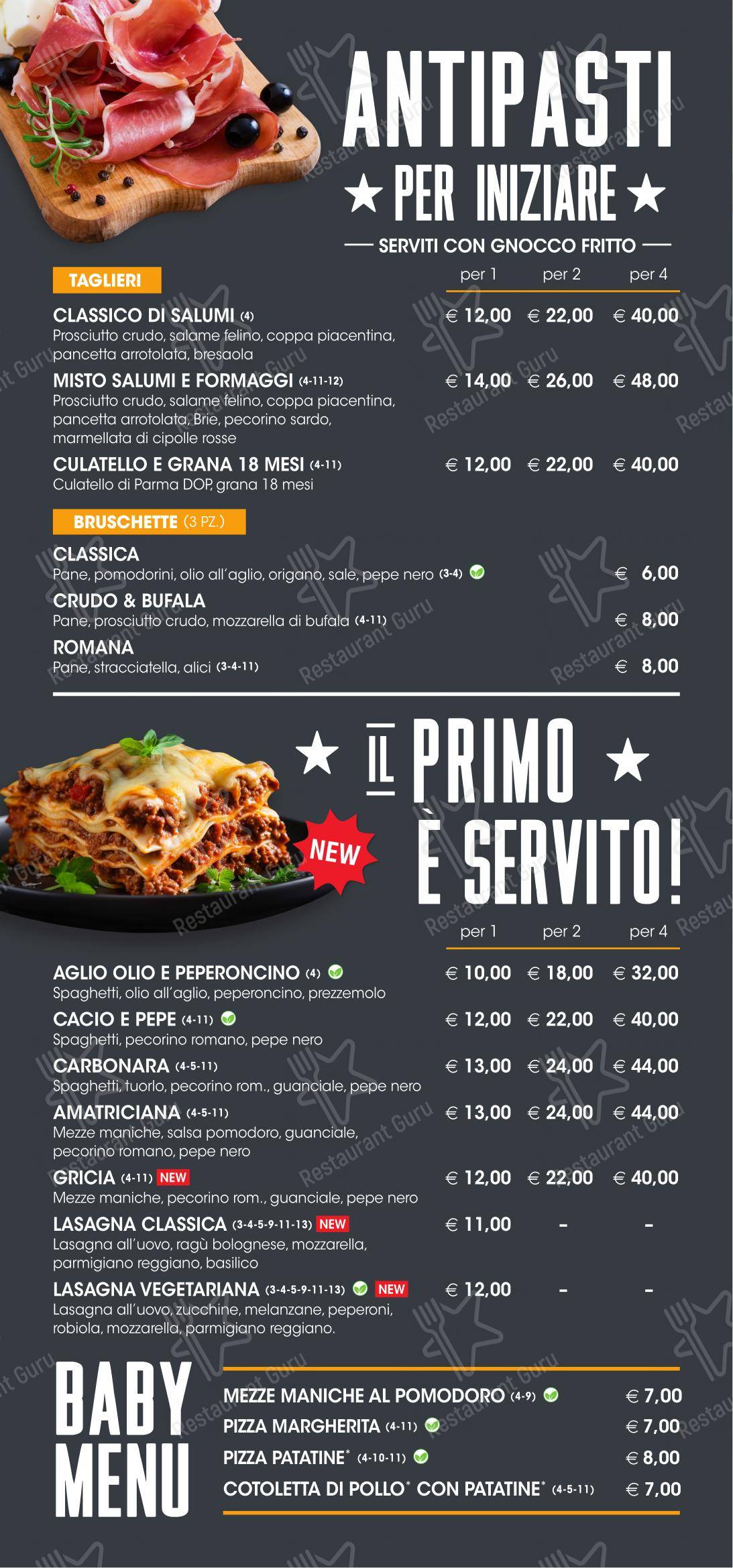 Menu per PEPE 68 - RistoPub & Pizza in Paderno Dugnano