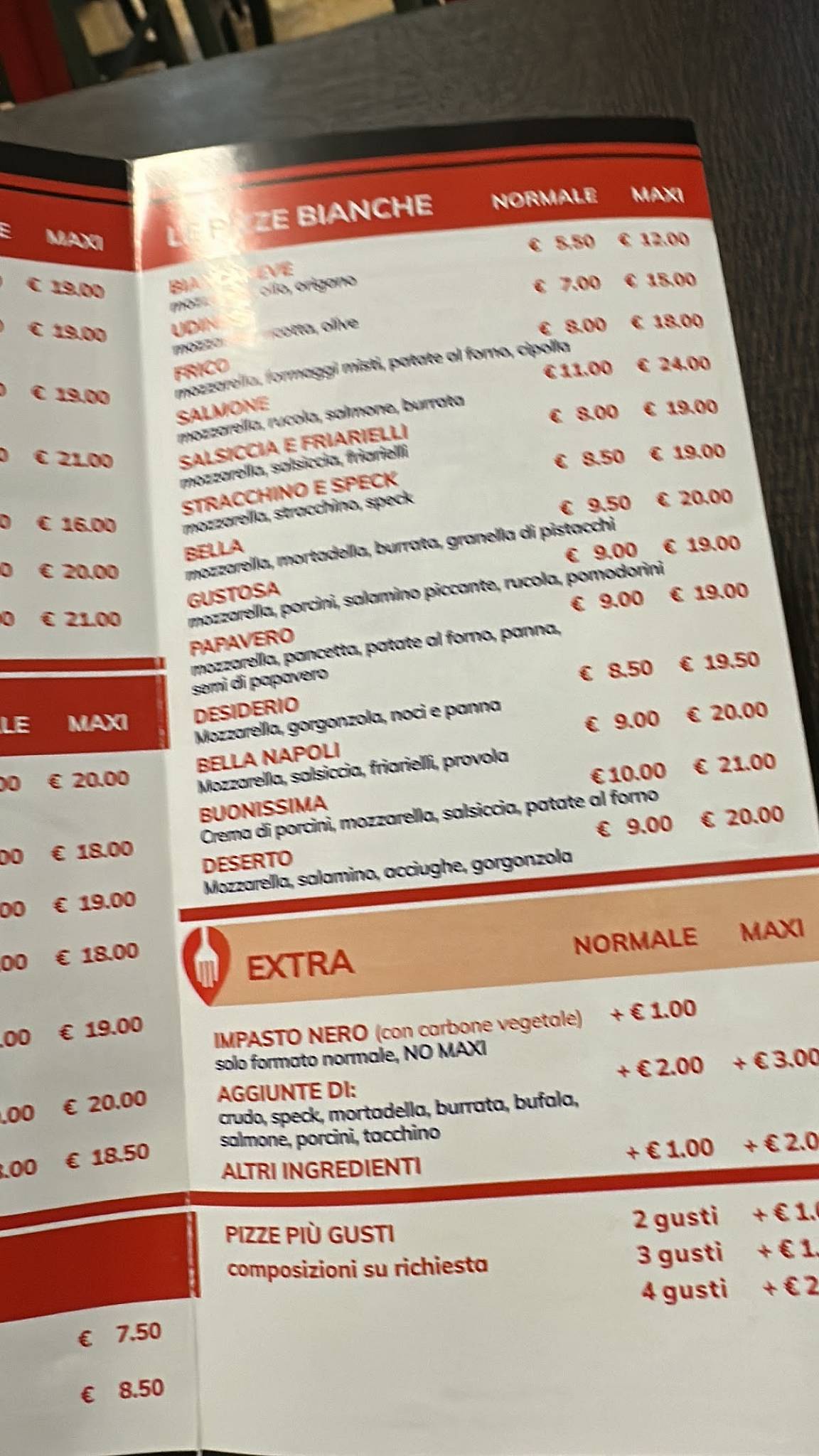 Menu di PIZZA ALITA 