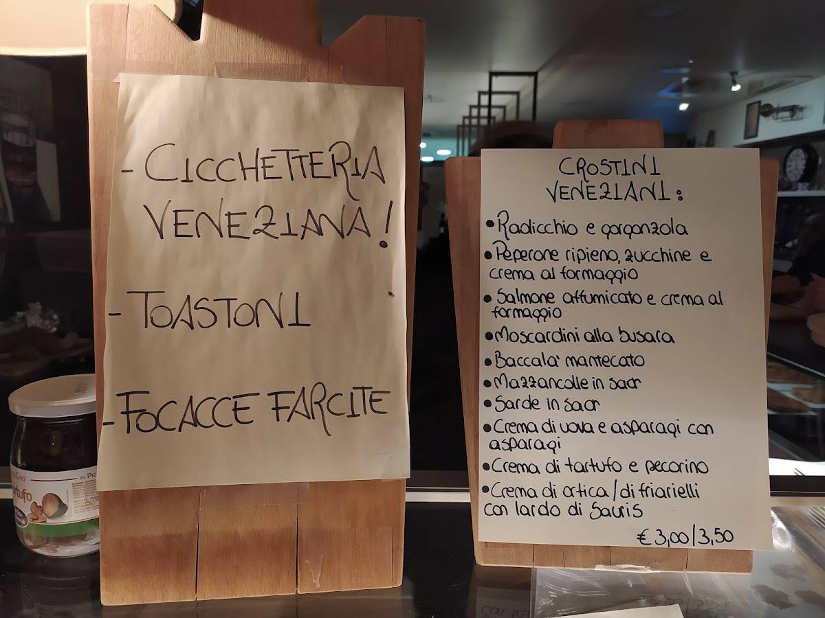 Menu di Osteria dei Musicisti 