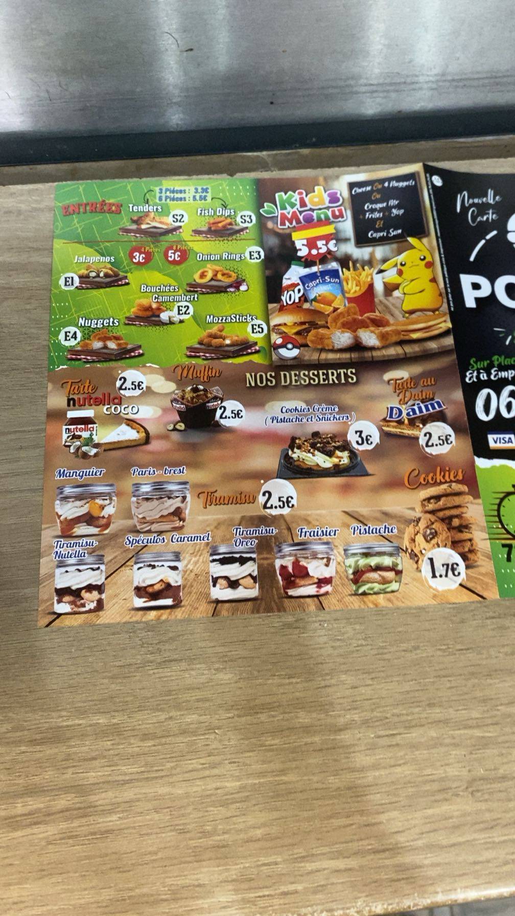 Menu de POINT C