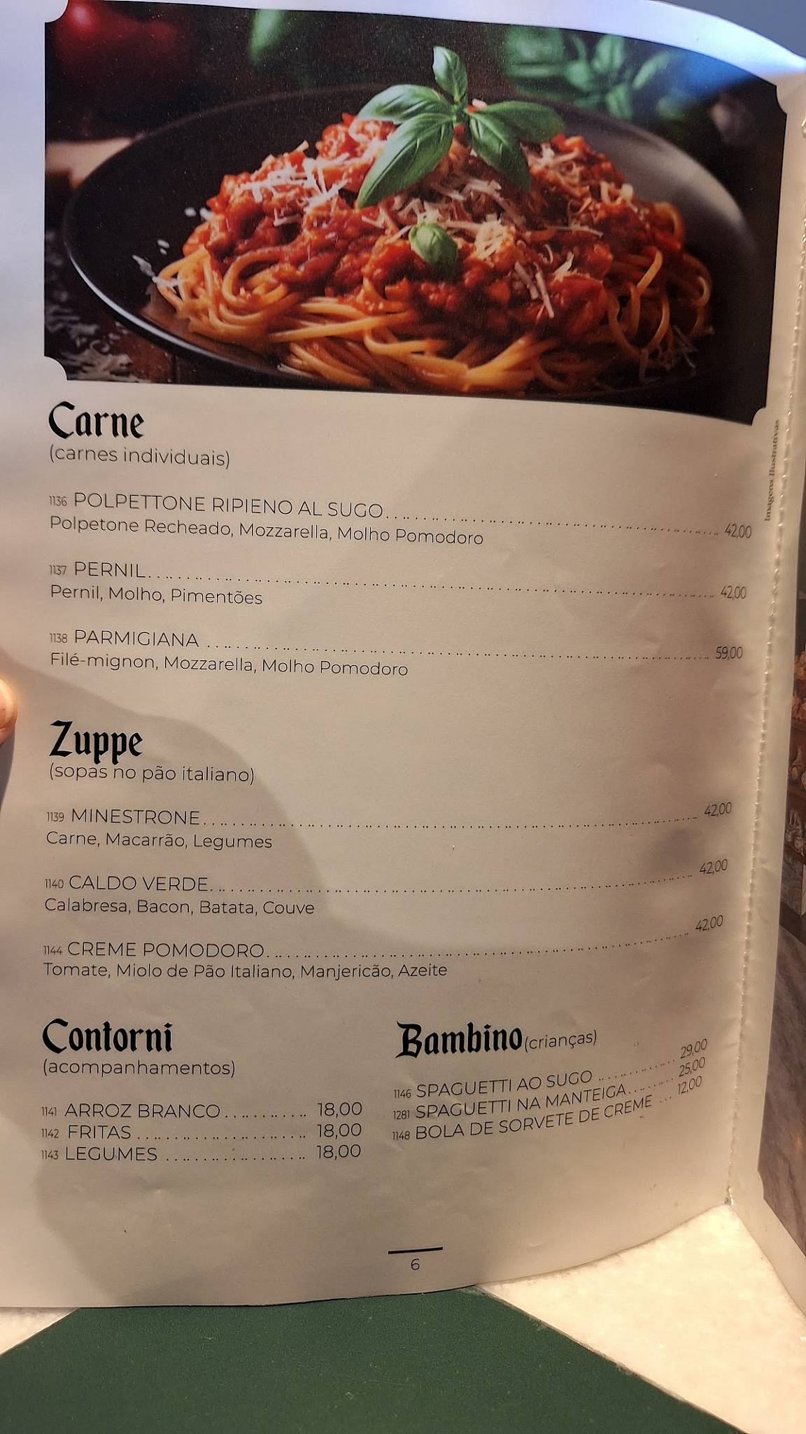 Padaria Carillo cardápio