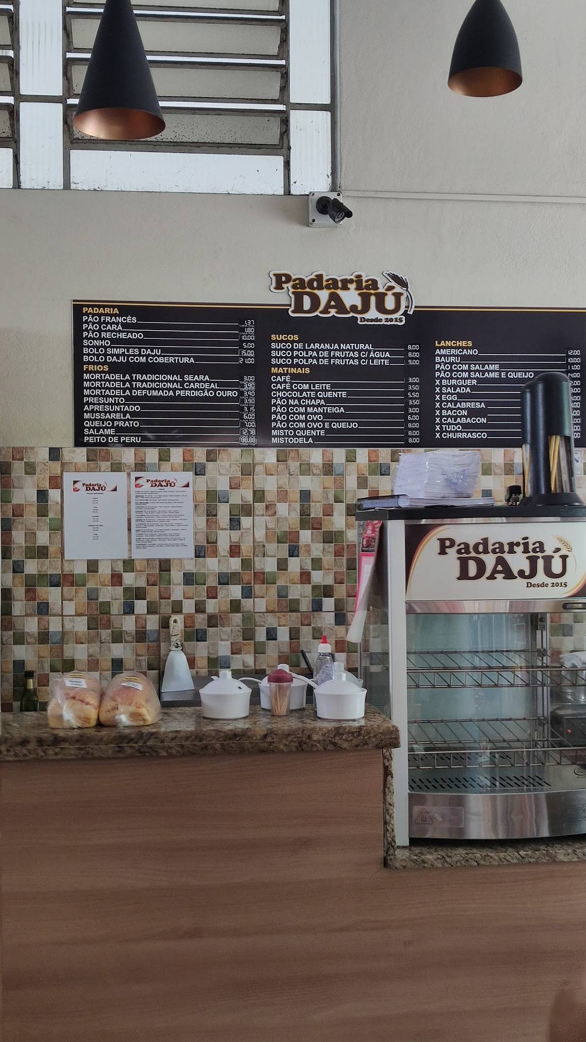 Padaria Dajú cardápio