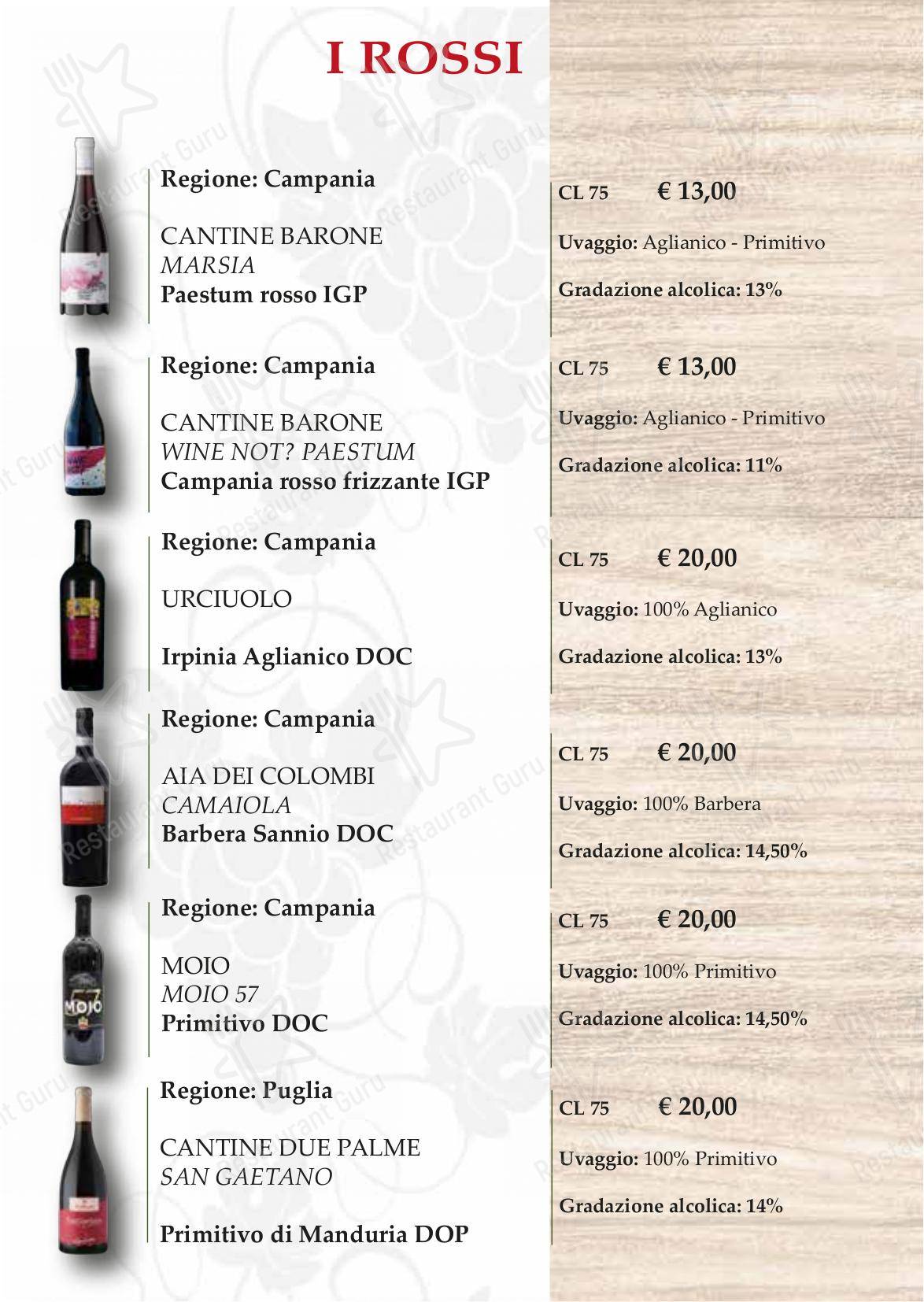 Menu di PalaPizza - Menu