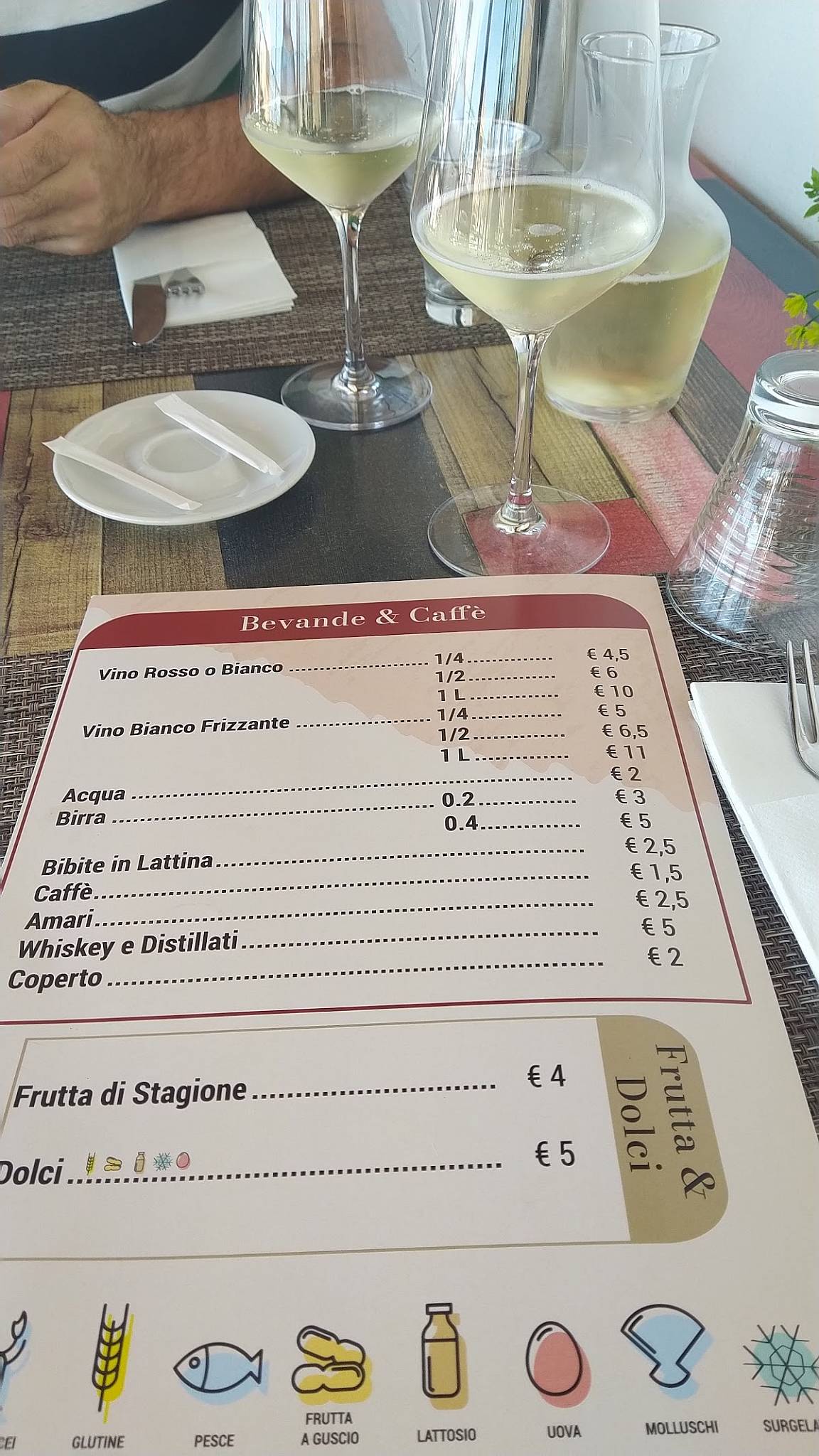 Menu di Trattoria Pane e Pomodoro 