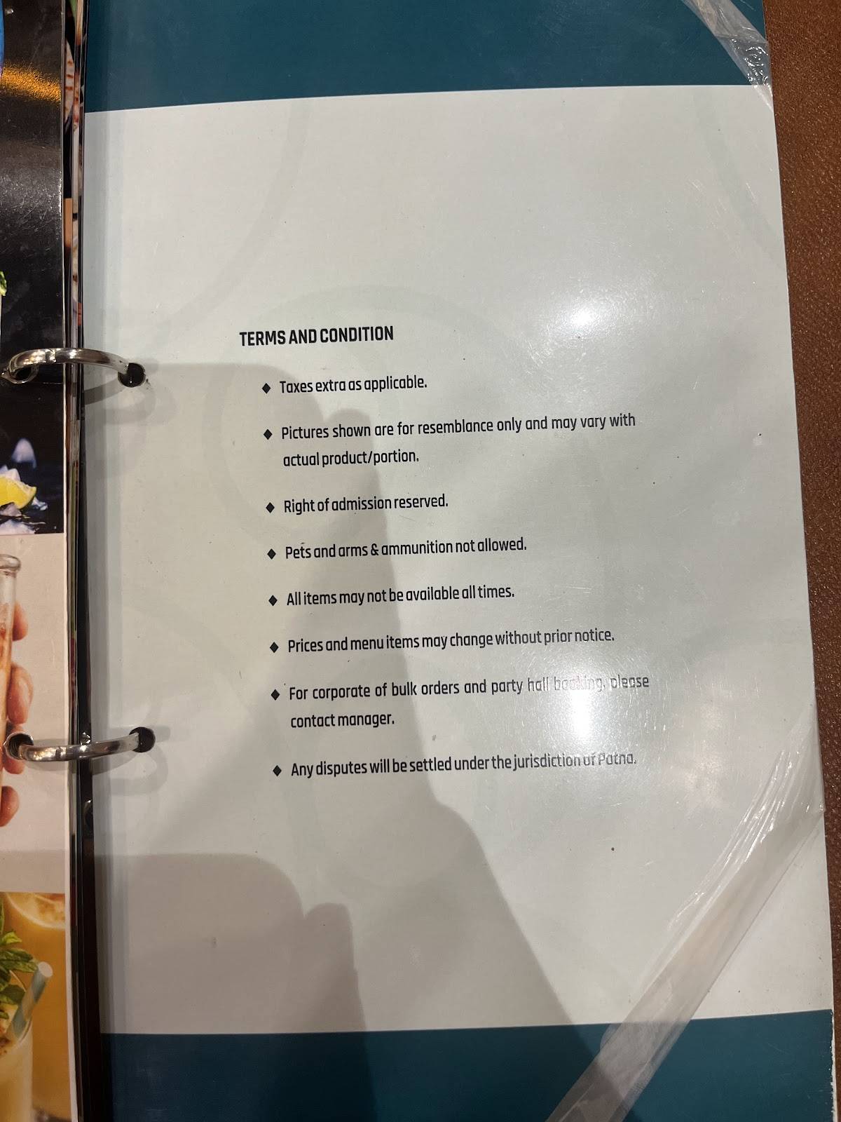 Pannalal Sweets menu