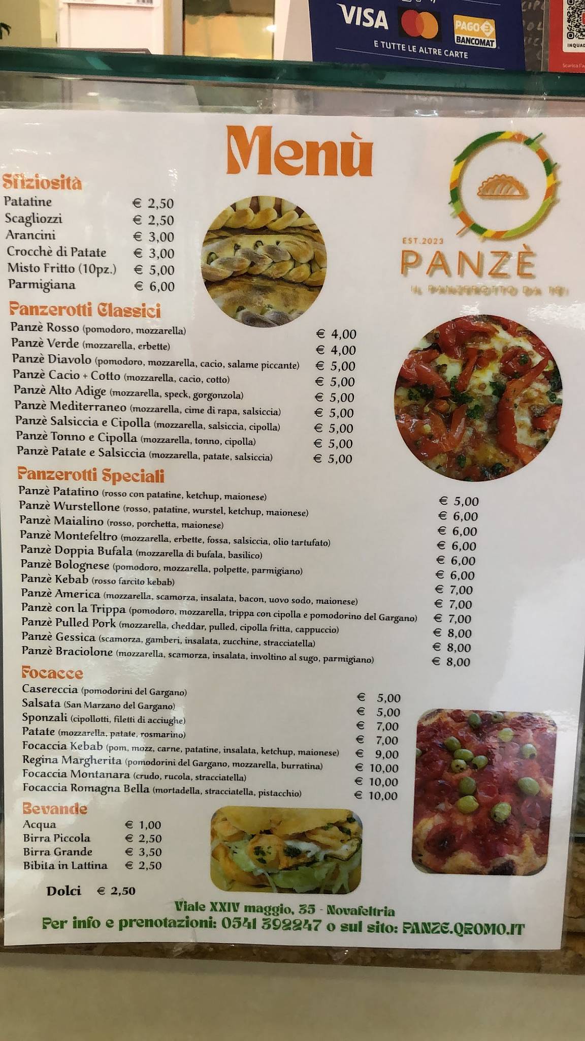 Menu di Panzè 