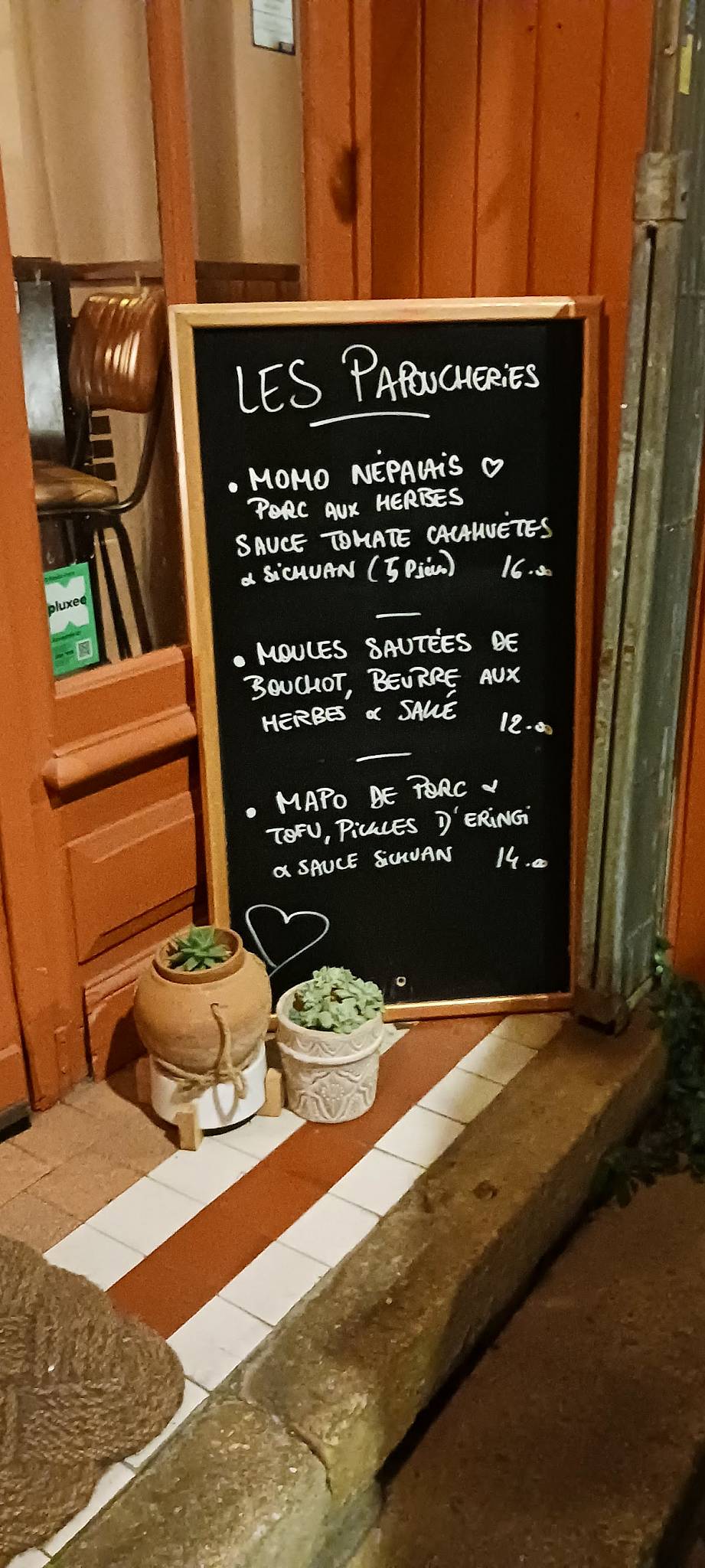 Menu de Papouch