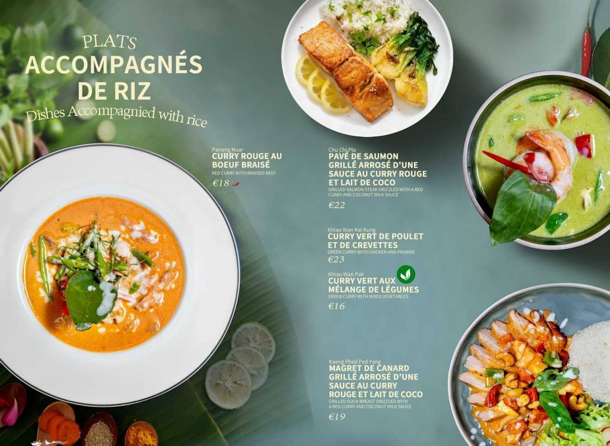 Menu de THAIGER