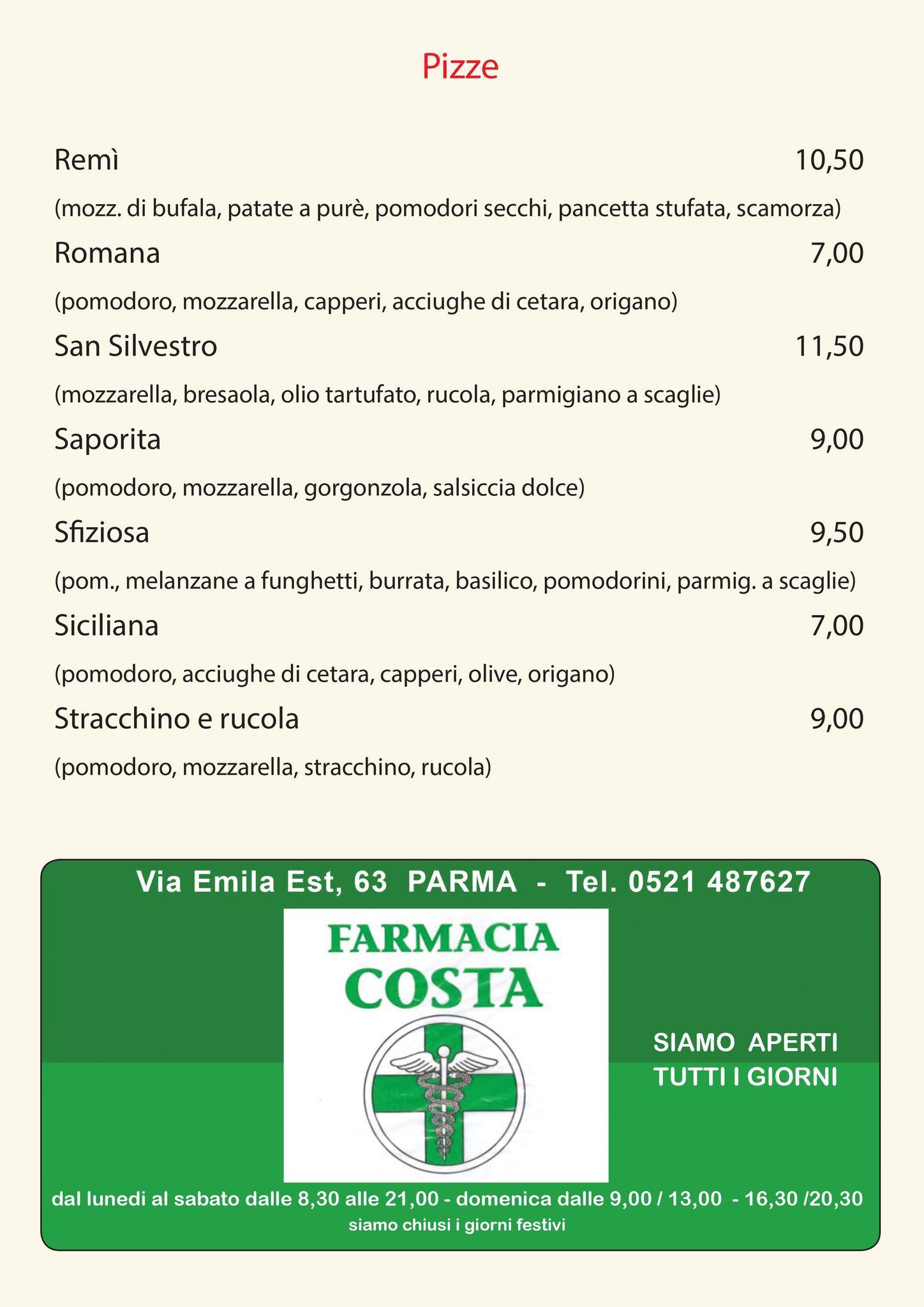 Menu di Tramonti 2 
