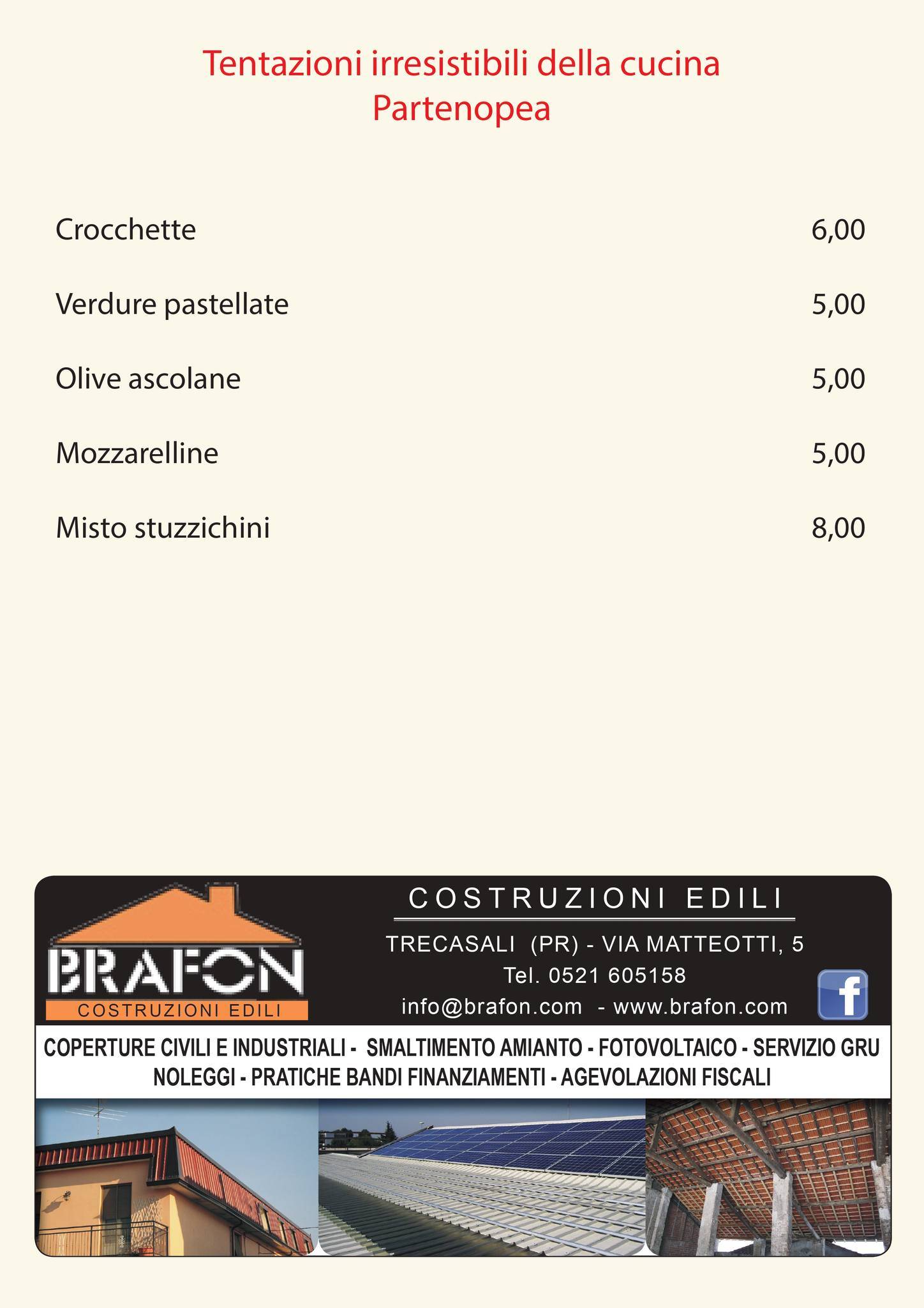 Menu di Tramonti 2 