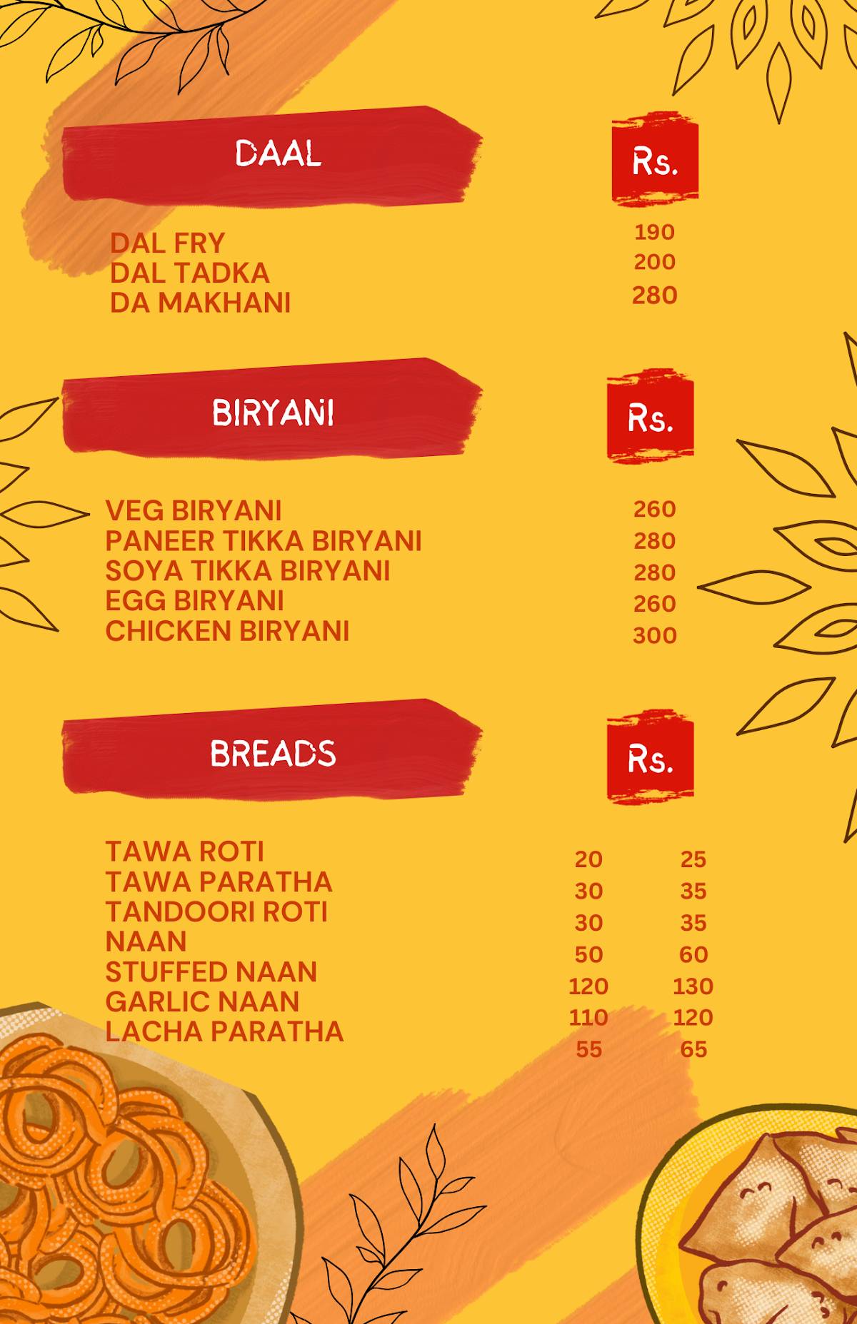 HOT GRILLS menu