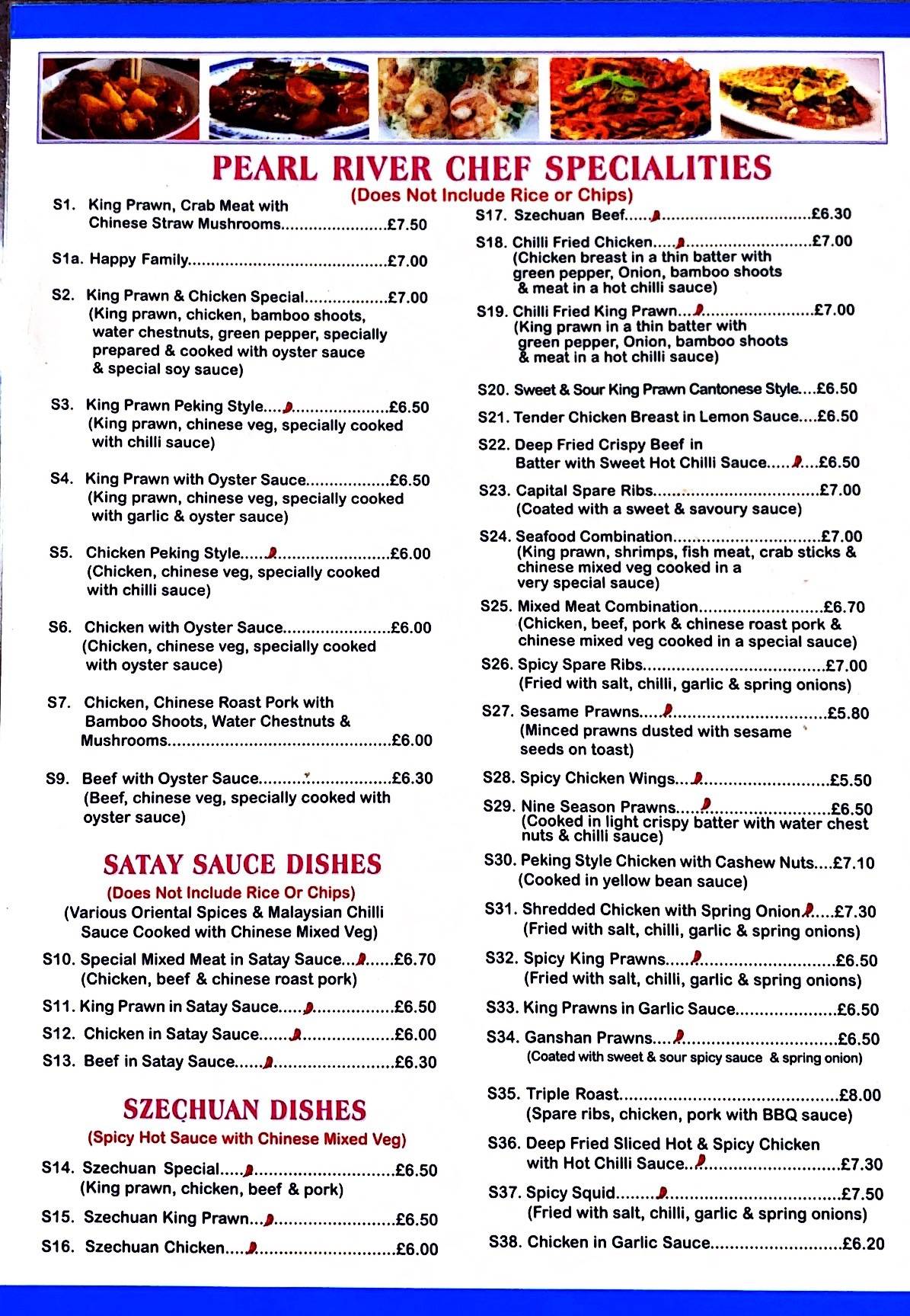 Menu At Pearl River Beccles Fast Food, Beccles