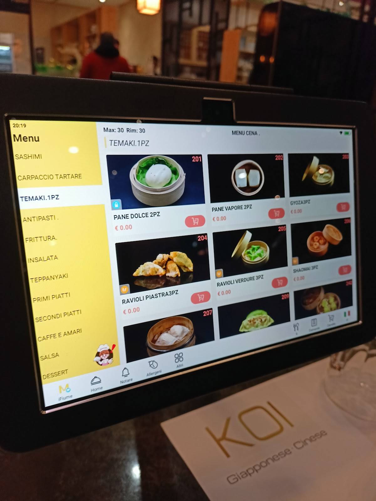 Menu di Sushi koi Ristorante 