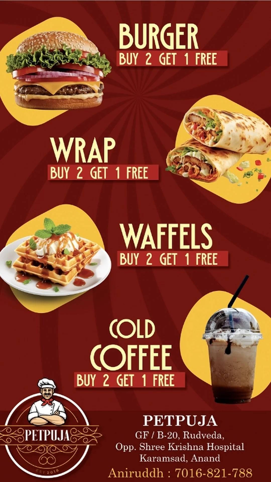PetPuja Cafe menu