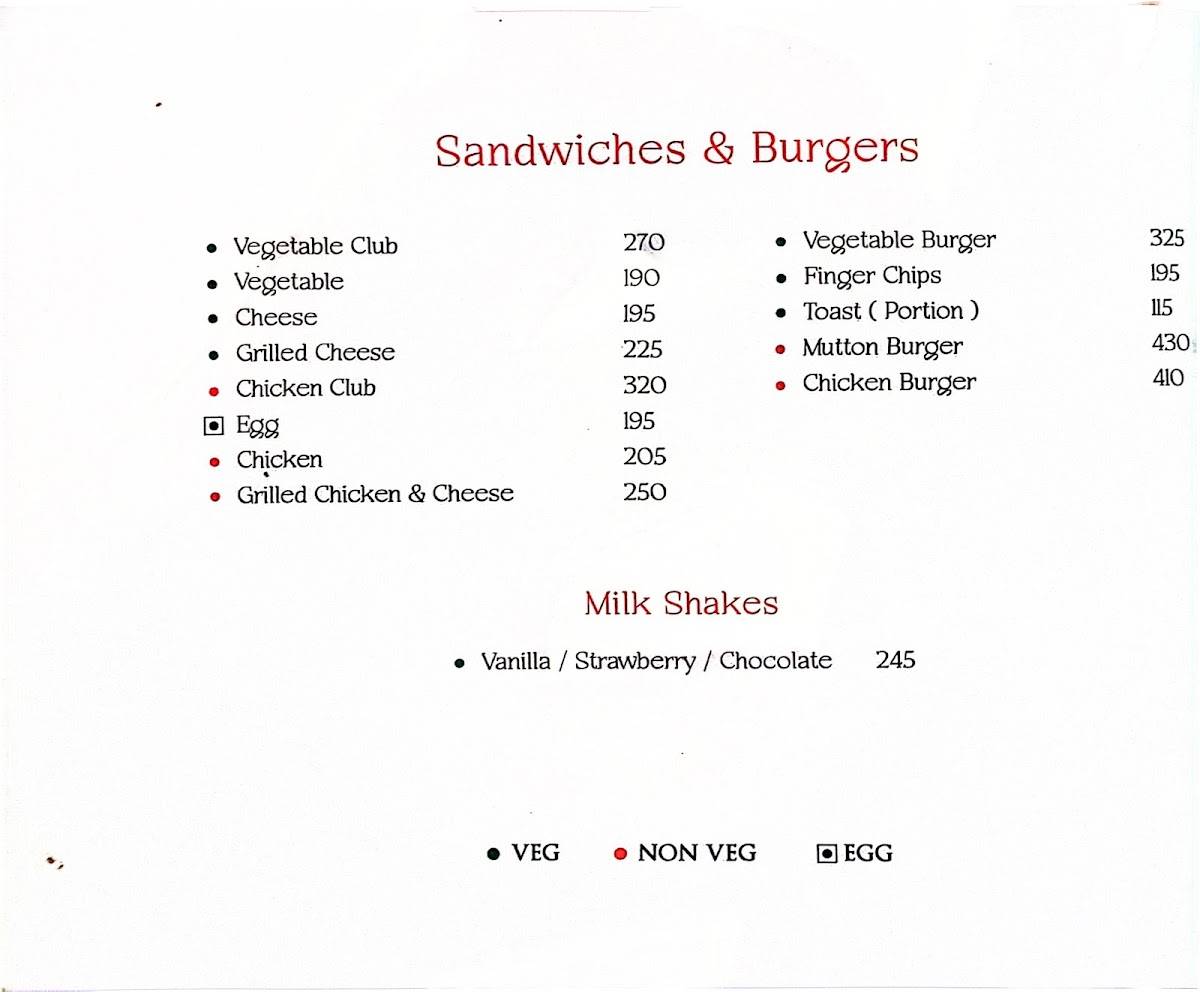Peter Cat menu