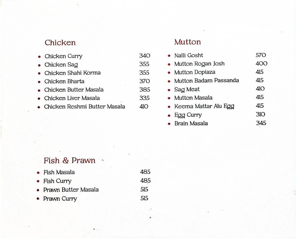 Peter Cat menu