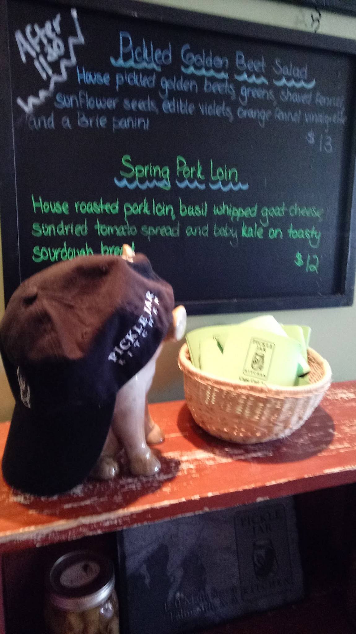 Menu at Pickle Jar Kitchen cafe, Falmouth