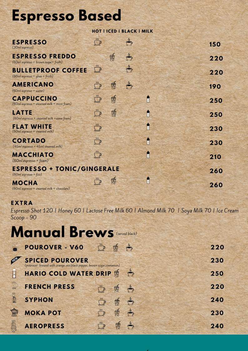 Pico - Pizzeria & Coffee Bar menu
