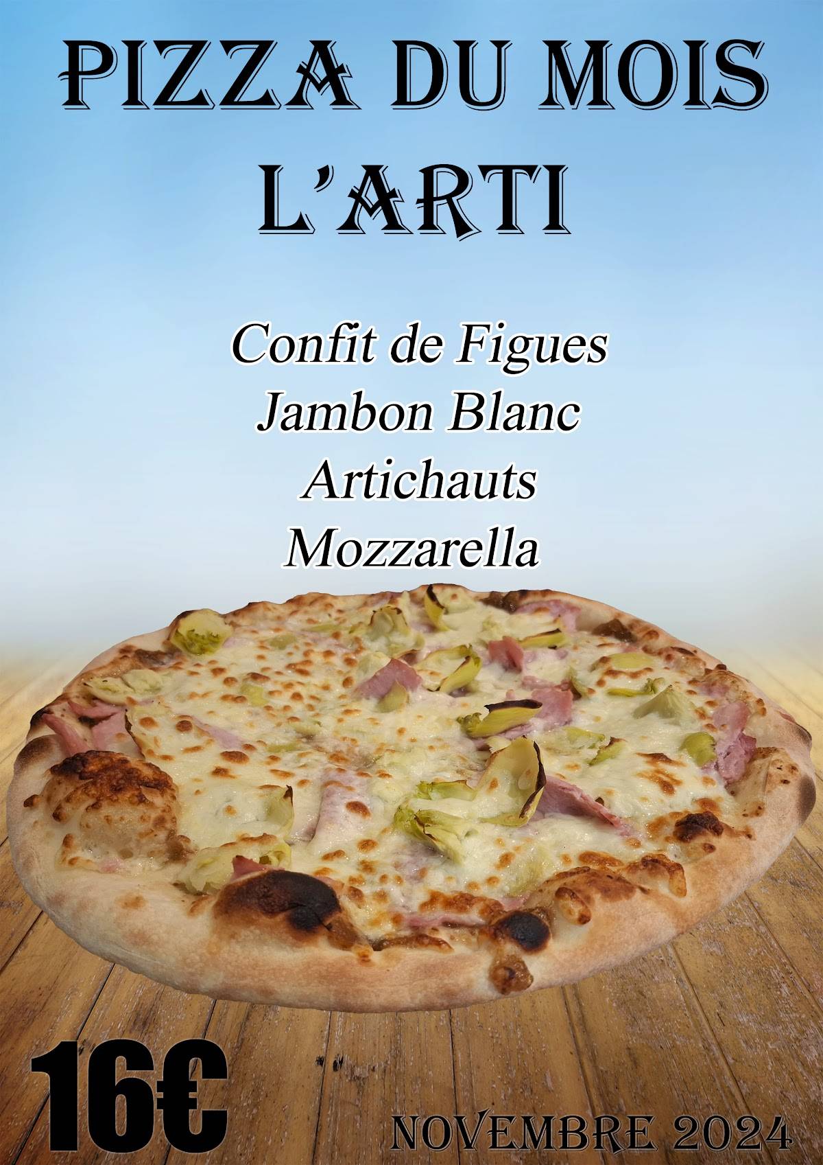 Menu de Pizz-à-ri